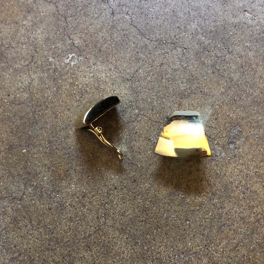 Clip on Gold Earrings